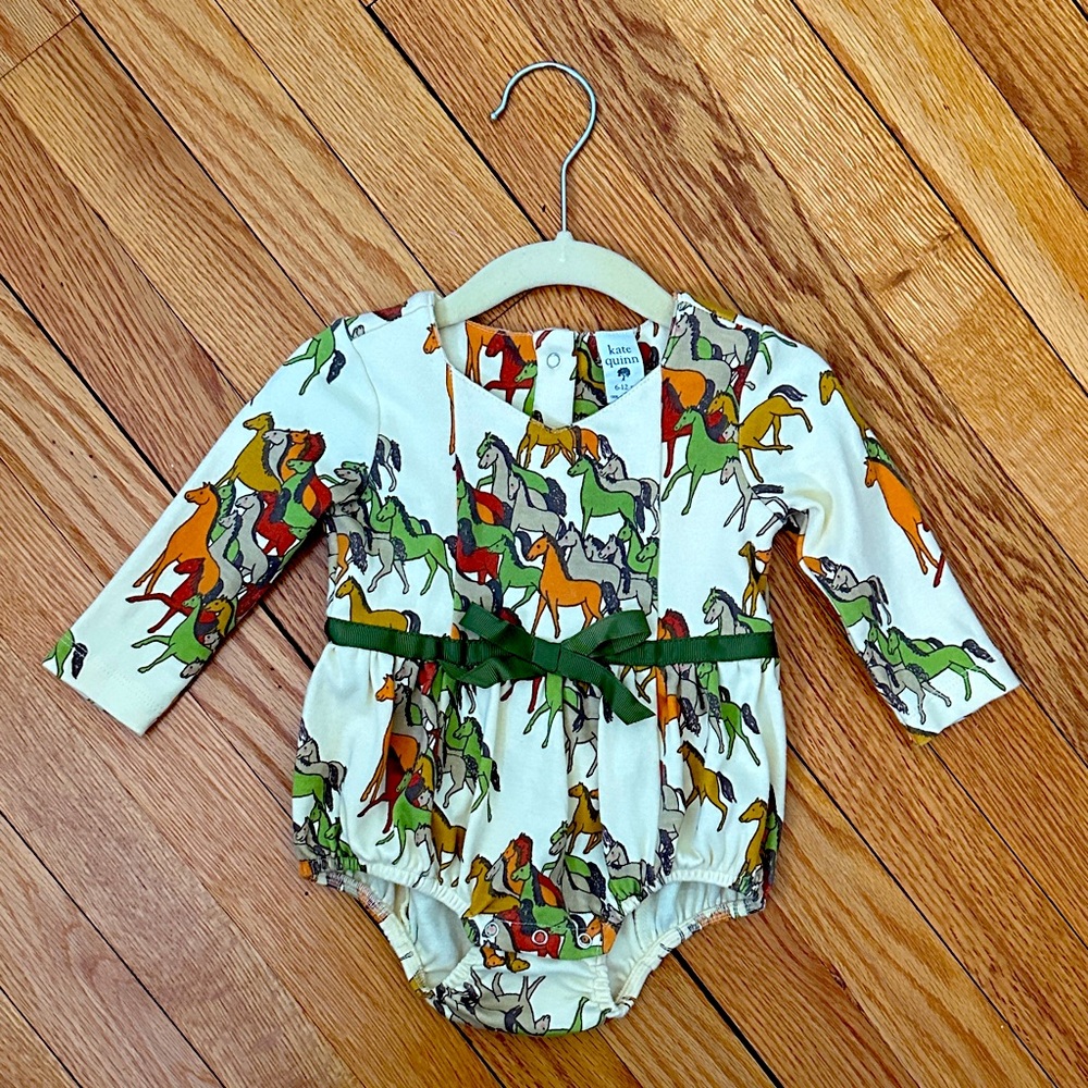 kate quinn Horse Print Bubble - Multicolor and Cream